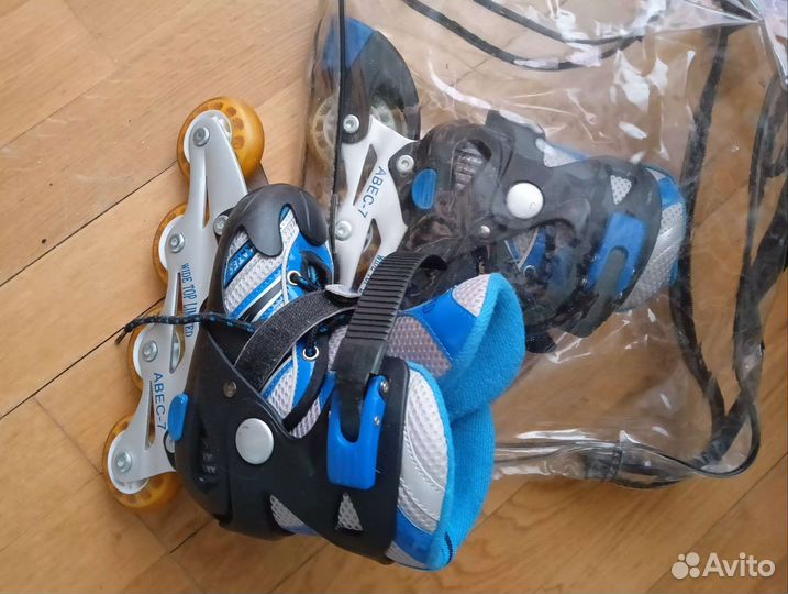 Роликовые коньки с защитой