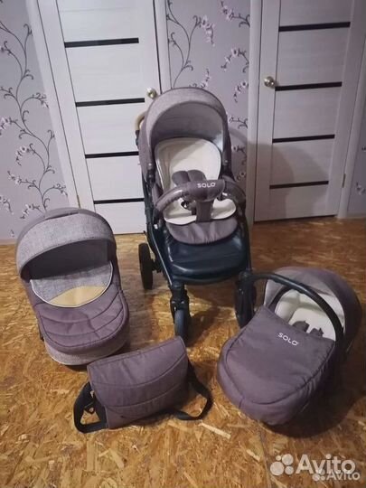 Коляска 3 в 1 (цвет горький шоколад)