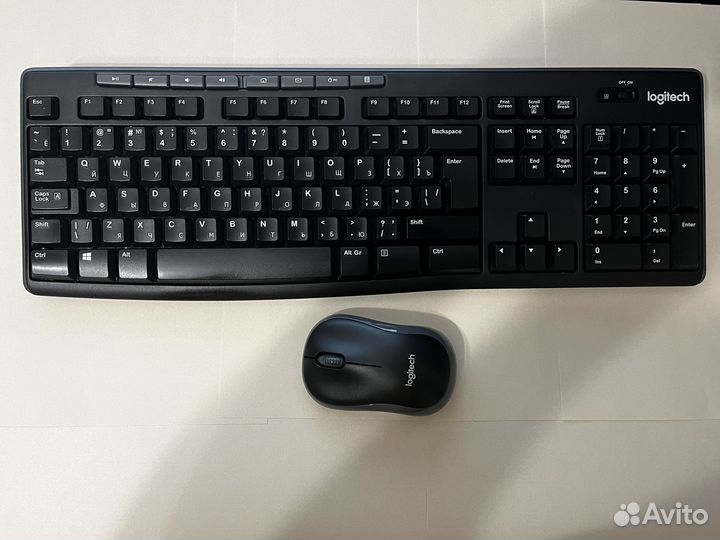 Беспроводная клавиатура + мышь logitech mk270