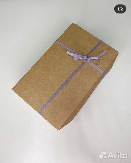 Крафт коробки с окошком, без окошка