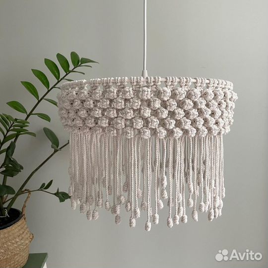 Абажур в технике макраме