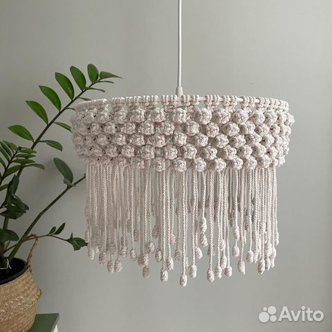 Абажур в технике макраме