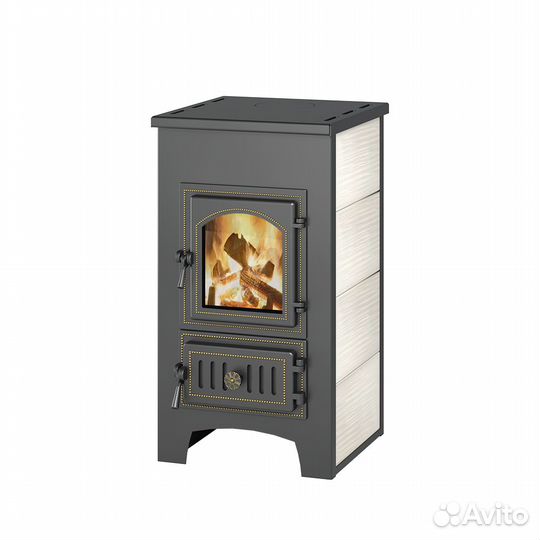 Печь-Камин везувий пк-01 (270) беж. 9 кВт (150 м3)