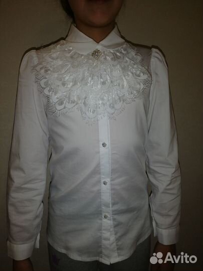 Блузка школьная Карамелли 134,140,146(новая)