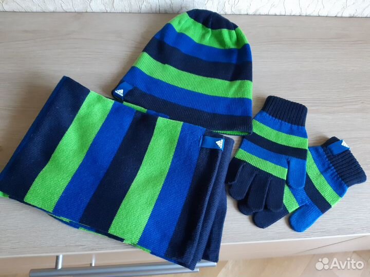 Шапка, шарф, перчатки