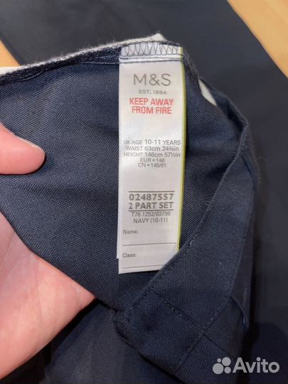 Классические брюки Marks&Spencer для девочки