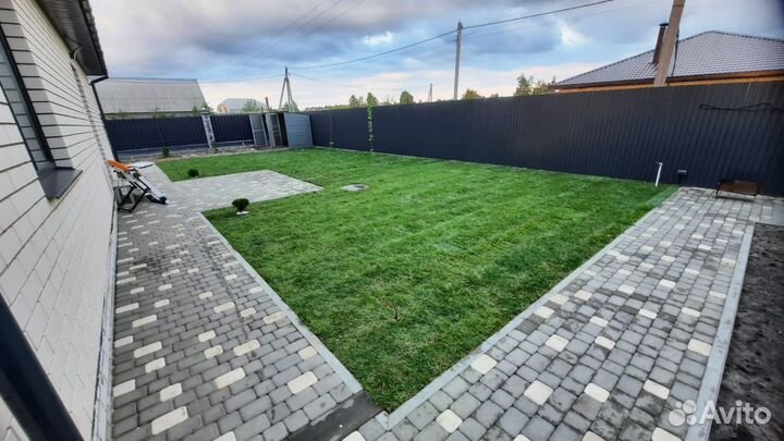 Рулонный газон с укладкой под ключ