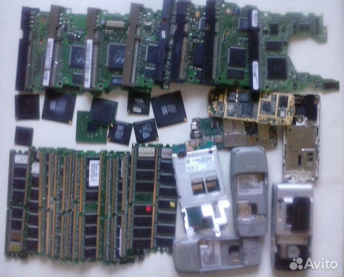 Нерабочие мп, модули памяти, процессоры и пр