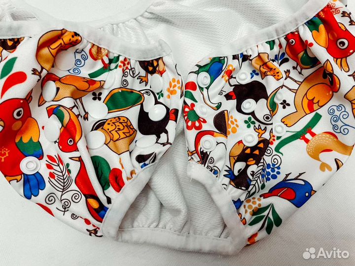 Плавки-подгузник многоразовые с рождения до 2 лет