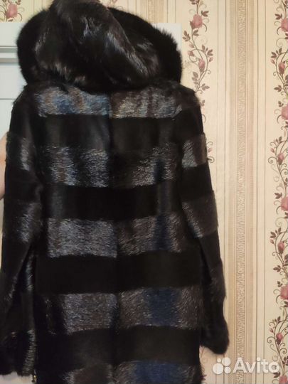 Новая шуба/полушубок из нутрии р. 46