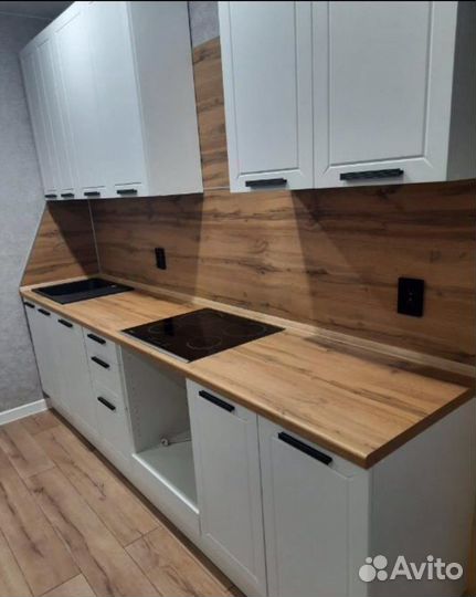 Кухонный гарнитур Белый софт 2.85 см новый модульн