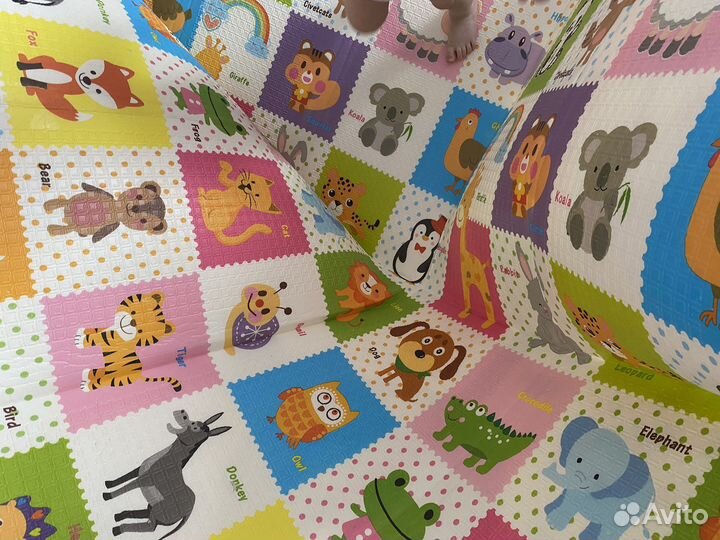 Двухсторонний детский коврик для малышей