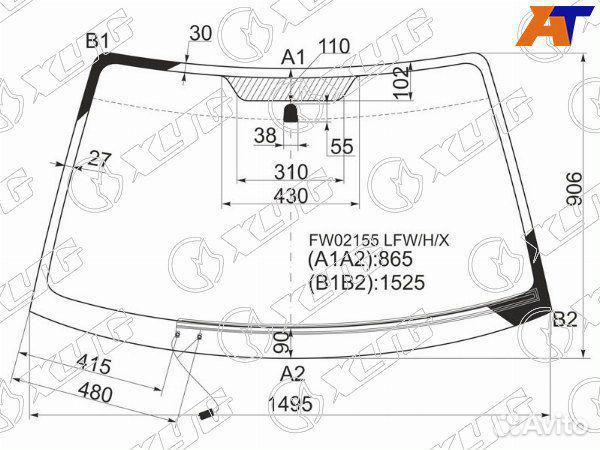 Стекло лобовое subaru legacy B4
