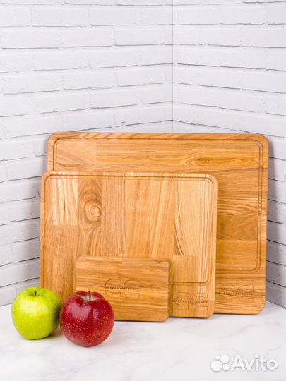 Доска разделочная дуб, цена за три доски(набор)