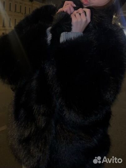 Шуба из эко меха