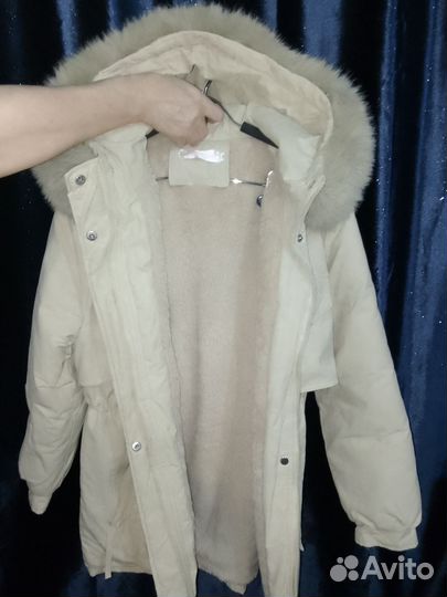 Парка женская с шапкой