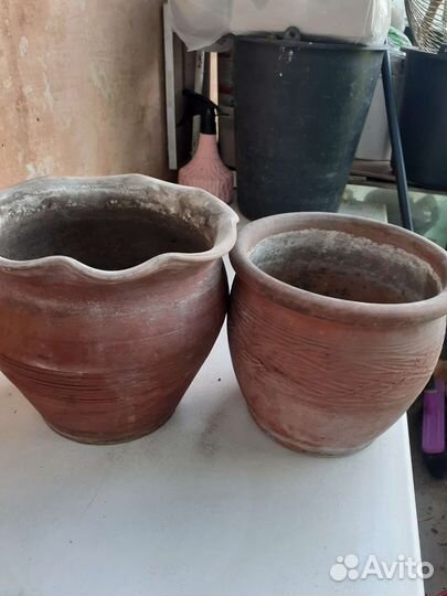 Керамические горшки для цветов бу