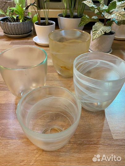 Цветочный горшок стеклянный для орхидей