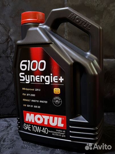 Моторное масло motul 6100 synergie+ 10W-40 RU 4л