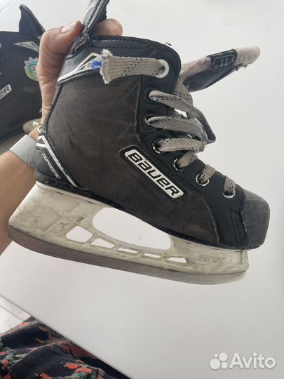 Хоккейные коньки bauer 29,5 рамер