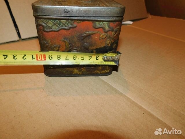 Антикварная, жестяная банка Чай Караван ри, в инте