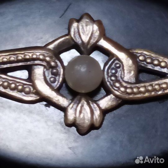 Серебряная брошь СССР