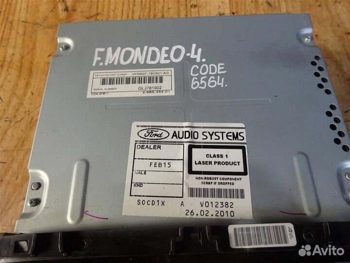 Магнитола Ford Mondeo IV 2007-2015