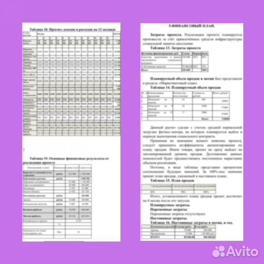 Составление бизнес плана