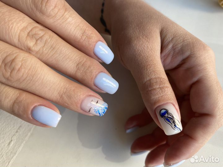 Маникюр с покрытием гель лак