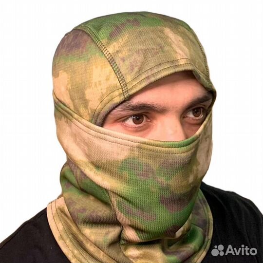 Балаклава флисовая, мох