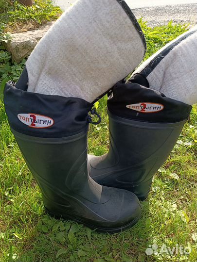 Сапоги резиновые мужские утепленные