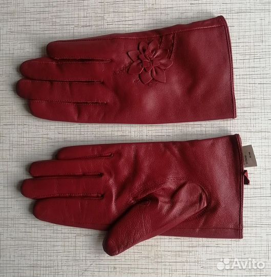 Перчатки кожаные новые