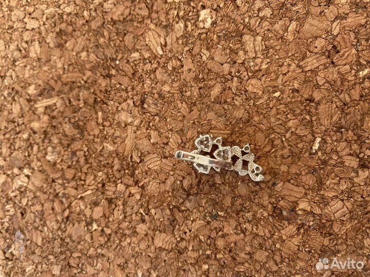 Серьги и кольцо серебро