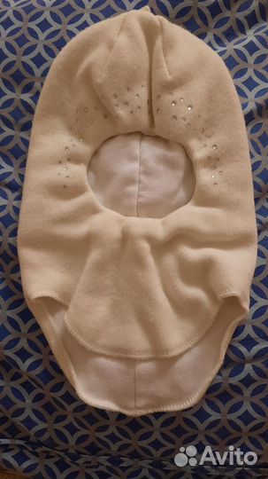 Шапка шлем для девочки зима