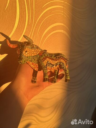 Статуэтка Бык из мозаики Испания