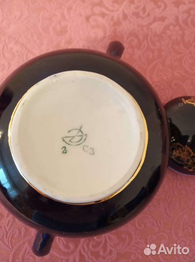 Чайный кобальтовый сервиз (СССР)