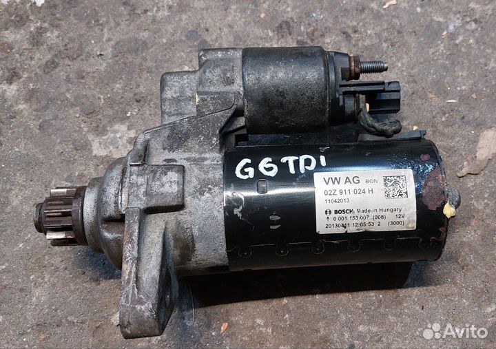 Стартер Golf 6 TDI