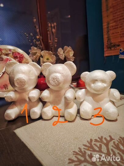 Мишка из пенопласта для рукоделия