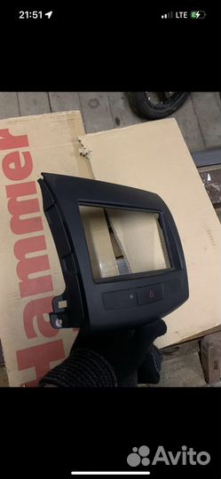 Рамка для 2 din магнитолы mitsubishi XL