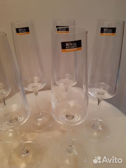 Фужеры для шампанского новые