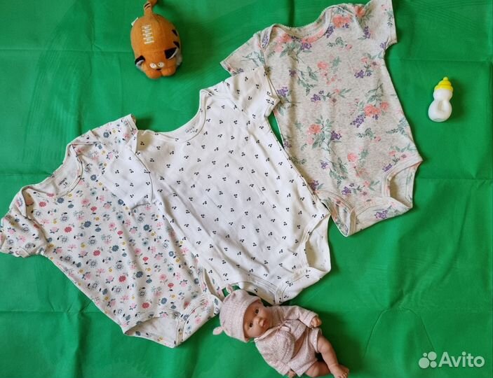 Боди для девочки 80 86 пакетом Carter's