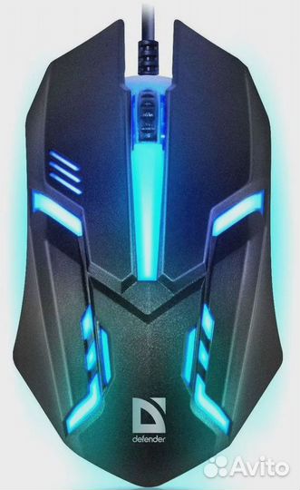Игровая мышь проводная Defender новая
