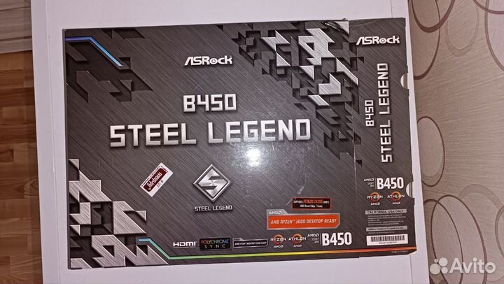 Материнская плата Asrock B450 steel legend AM4 ATX