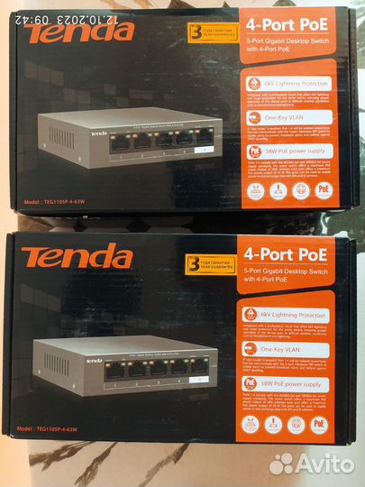POE Tenda TEG1105 инжектор коммутатор