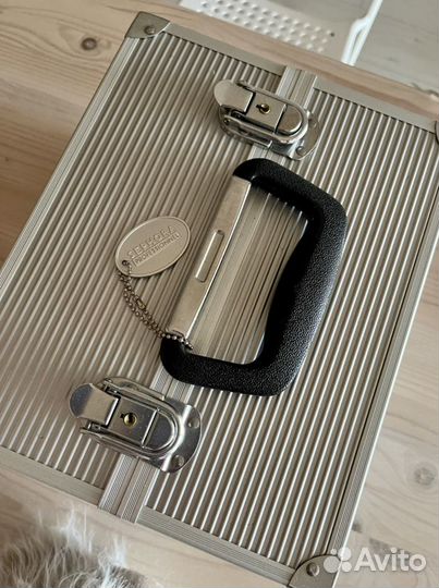 Бокс кейс визажиста для косметики серебристый