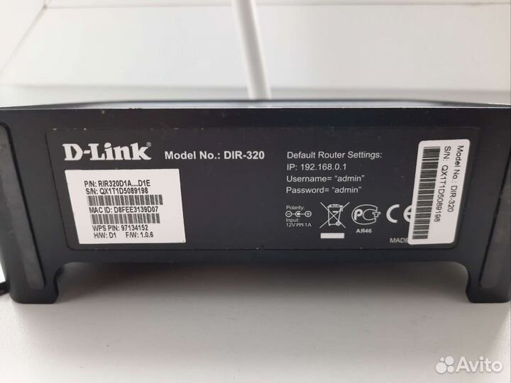 Роутер d link dir 320