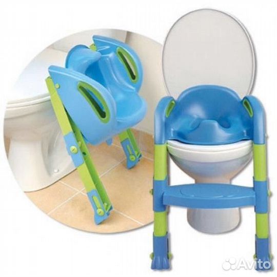 Детская накладка на унитаз со ступенькой