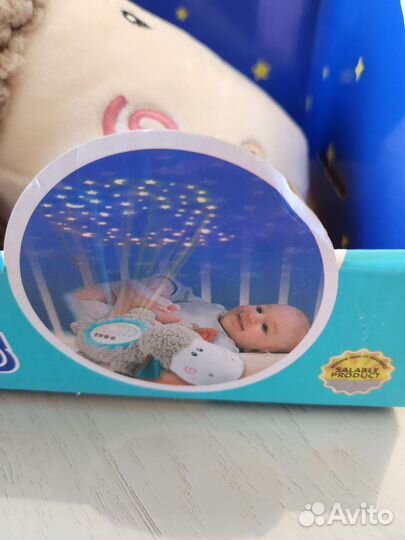 Овечка игрушка ночник с проектором(засыпайка)