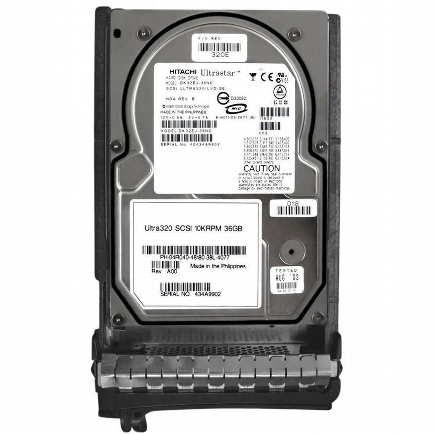 [4R040] Жесткий Диск Dell36gb U320scsi 3.5" Hdd