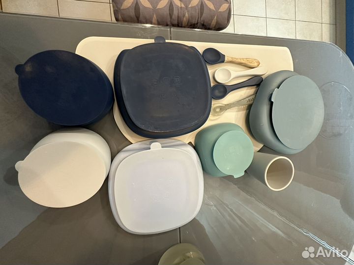 Набор детской силиконовой посуды